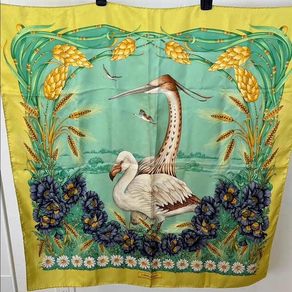 Authentic Ferragamo Silk Scarf